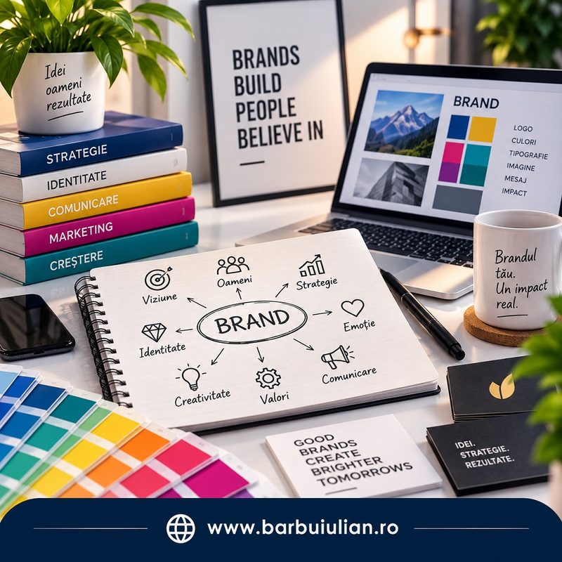 Ce susține construcție de brand Barbu Iulian Râmnicu Sărat Design grafic