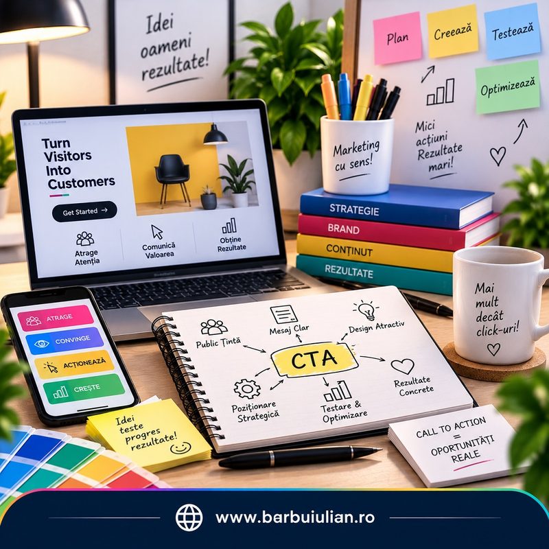 Cum organizezi call to action Barbu Iulian Râmnicu Sărat Design grafic